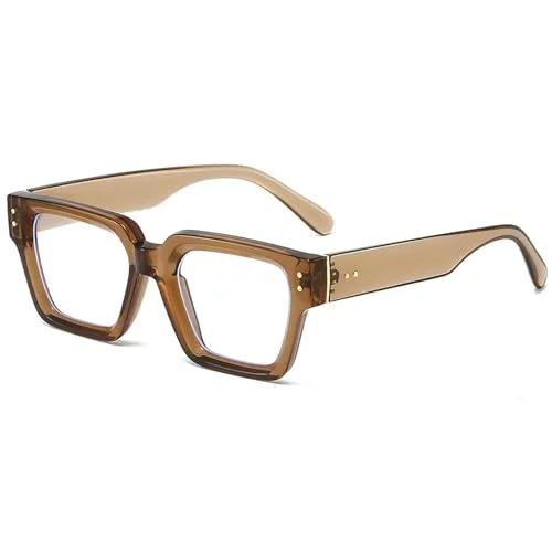 Eyeglasses Frames for Men Brown Frames Square 52 21 138 by Charles Delon
