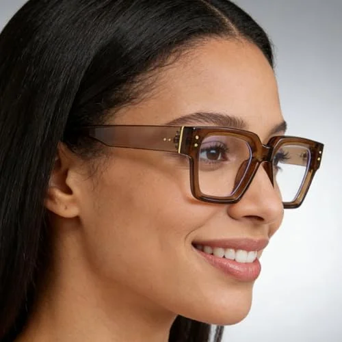 Eyeglasses Frames for Men Brown Frames Square 52 21 138 by Charles Delon 3