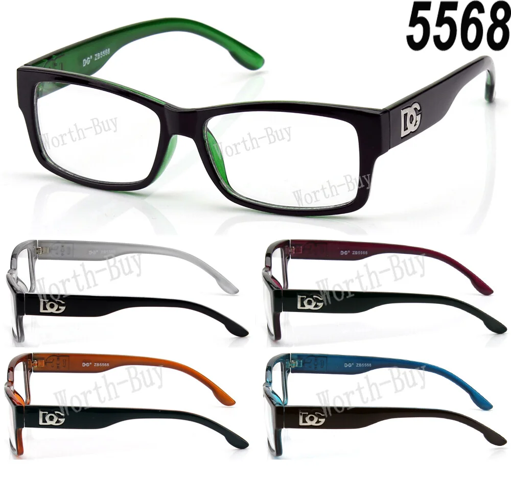 New Clear Lens Eye Glasses Fashion Designer Frame Square Mens Womens Optical RX