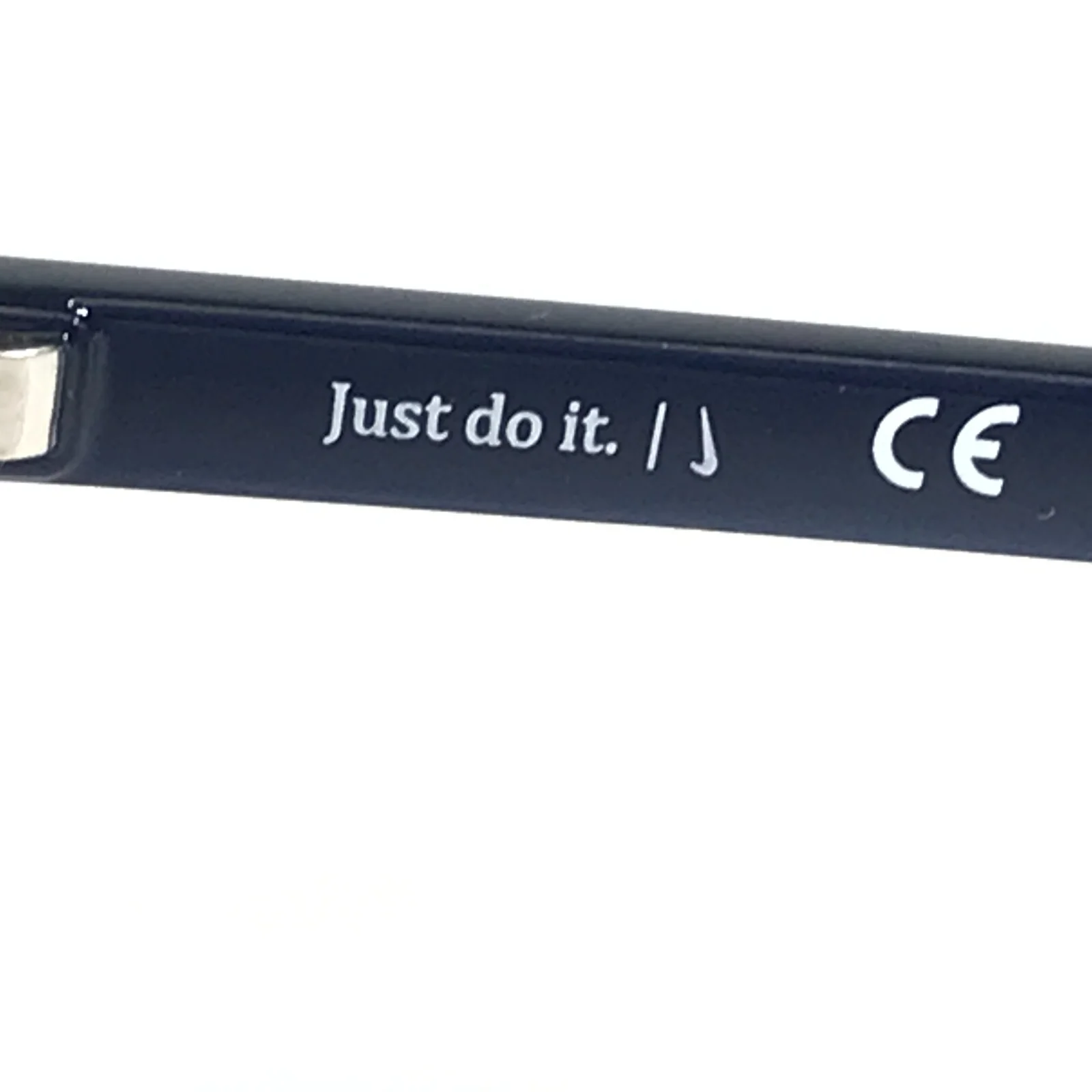 Nike Eyeglasses Frames 7124 420 Blue Square Full Rim White Swoosh Logo 50-19-145 2