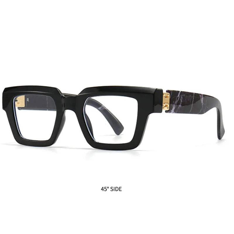 Square Anti Blue Light Eyeglasses For Men Women Thick Frames Glasses Frames New